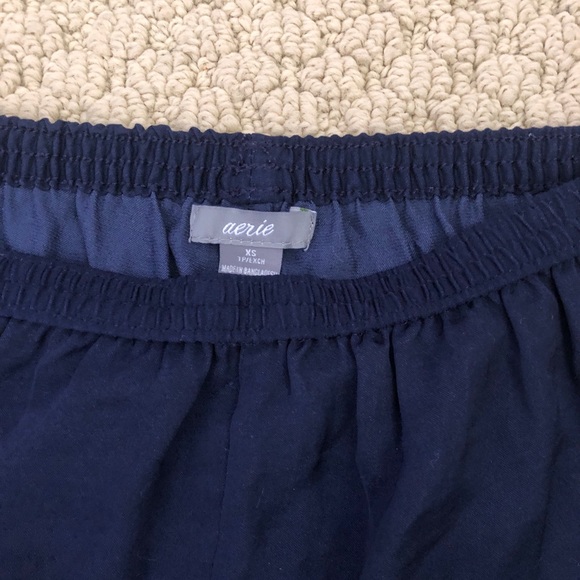 Navy blue aerie soft shorts - Picture 2 of 2